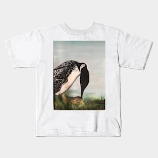 The Mother Loon and the Egg Kids T-Shirt